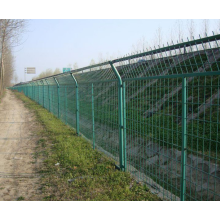 PVC coated garden welded curved wire mesh fence 3D bend wire mesh fence